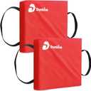 2 Pack Boat Throw Flotation Cushion, USCG Approved, Emergency Marine Throwable Flotation Device, Foam Boat Cushions Life Preserver, Throw Cushions for Boats, Kayaks, Canoes(Red)