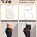 PAUKEE Tummy Control Shapewear Shorts for Women Butt Lifting Body Shaper Shorts High Waisted Seamless Girdles Under Dress,XL