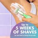 BIC Soleil 3 Sensitive Women's Disposable Razors, 3 Blades With Moisture Strip For a Silky Smooth Shave, 5 Piece Razor Set