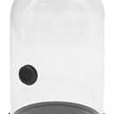 MDEOOSKY Smoking Cloche with Wood Base, Cocktails Smoke Infuser Accessory, for Dessert Food and Drinks Classic Glass Smoke Cloche Glass Dome for Smoker Gun Cocktails