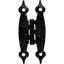 Franklin Brass Hammercraft (10-Pack) Cabinet Hinges Flush Mount 'H' for Cabinet Doors Boxes/Chests/Cupboard/Furniture, Matte Black H09000K-FB-B
