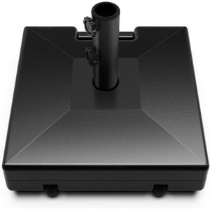 Patio Umbrella Base with Wheels and Handle, 120lbs Heavy Duty Umbrella Base, Rust-Resistant and Windproof Design, Easy to Move, Stable Umbrella Stand Outdoor Base for Patio, Terrace, and Poolside