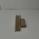 Gold Curtain Rods for Windows 18 to 42 Inch(1.5-3.5 Feet),1" Diameter Drapery Rods with Modern Style End Cap Finials, Size:18-42 Inch, Brass