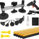 Auto Body Dent Puller Kit, Auto Paintless Dent Repair Kit with Bridge Puller, Dent Puller Kit, Car Dent Removal Kit Powerfully Pops Car Dents and Other Metal Surface Dents