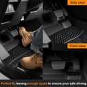 Binmotor-All Weather Car Floor Mats Cargo Liner Set for Audi Q7/SQ7 2020-2025 2026(Not for 5 Seats), 2 Rows with Cargo Mat TPE Liners for Audi Q7 Accessories Trunk Mat-Black