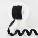 MEEDEE Thin Black Velvet Ribbon 5/8 Inch Single Face Nylon Velvet Ribbon 25 Yards Black Velvet Ribbon for Christmas Tree, Ornaments, Gift Wrappig, Rustic Wreath, Invitations, Bouquet, Sewing Crafts