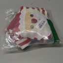 BAEJMJK Dog Christmas Sweater Striped Xmas Holiday Dog Clothes Warm Turtleneck Pet Puppy Outfits Costume Fall Winter Knit Pullover for Small Medium Large Dogs(Red Santa,Large)