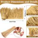 Sawysine Mexican Roof Thatch Tiki Hut Grass Skirting Palm Thatch Rolls for Tiki Bar Duck Blind Patio Umbrella Artificial Palapa Decorations(1.6 x 9.8 ft,Yellow)
