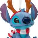 Hallmark Stitch in Reindeer Antlers Ornament, Lilo & Stitch Tree Decoration, Disney Hanging Ornament, Christmas Hanging Ornament, Gifts for Christmas