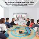 ConfCall MS13B Corded USB Speakerphone, Triple Array Mics with Noise Reduction, Enhanced Voice Pickup, Full-Duplex for Zoom, Teams, Skype