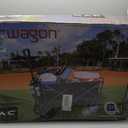 Mac Sports Collapsible Folding Outdoor Utility Wagon, Black, 23"D x 35"W x 20"H