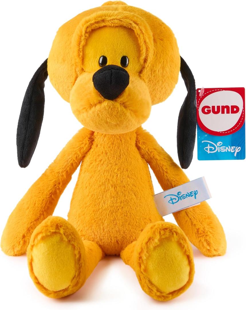 GUND Disney Official Pluto Toothpick Plush, Pluto Dog Stuffed Animal for Ages 1 and Up, Yellow, 15