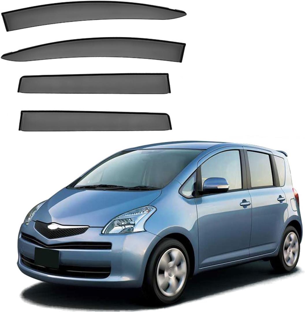 Car Wind Deflectors for Toyota Ractis MK1-XP100 2005 2006 2007 2008 2009, Sun Visors Windproof Rain Car Wind Deflectors Auto Accessories
