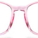 DUCO Kids Blue Light Glasses Girls Boys Computer Gaming Eyeglasses Anti UV, Bluelight Glasses for Kids Age 6-10 K028 (Clear Pink)
