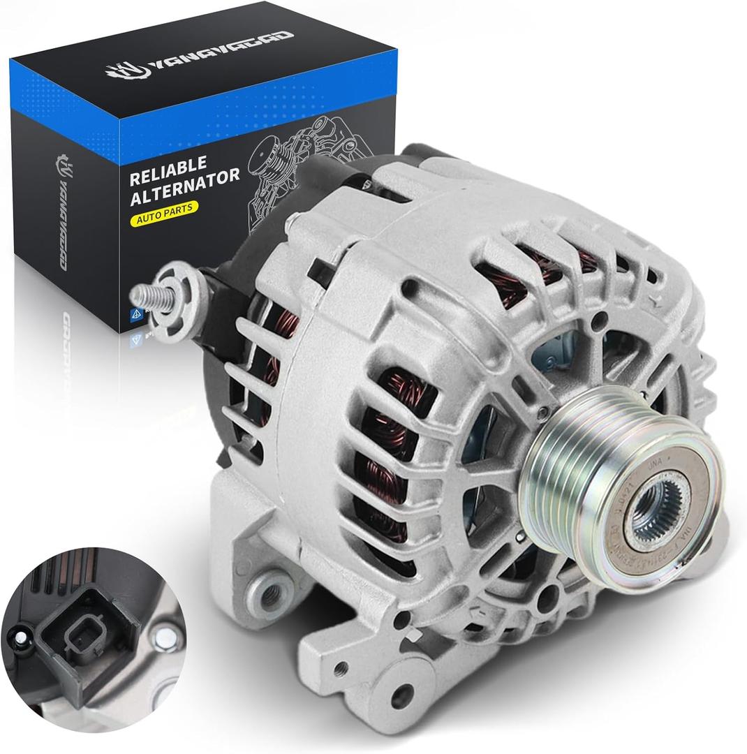 11648N 23100-4BA0A Alternator 2.5L for Nissan Rogue 2.5L L4 2014 2015 2016 2017 2018, for Nissan X-Trail 2.5L L4 2014-2018, Replaces 11648 TG12C152 208-268 400-40142 11180 PP11648N 2617232A