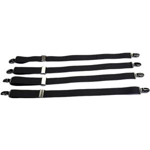 Shirt Lock Military Super Shirt Stays | Undergarment Shirt Garters with Slip Resistant Clips | One Size Fits Most