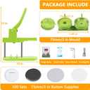 Button Maker Machine 75mm (3 in) Installation-Free, DIY Button Pin Maker Machine, Button Badge Press Machine with Free 100 Sets Button Maker Supplies & Pictures & Circle Cutter & Magic Book