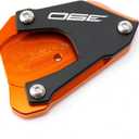 CNC Motorcycle Kickstand Pad Compatible with 2023 390 ADVENTURE 390ADVENTURE 390ADV 2024 Duk 390 Foot Side Stand Extension Pad (Orange)