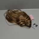 Rich Choices Real Human Hair Toppers for Women With Bang 100% Remy Human Hair Topper for Thinning Hair Clip in Silk Base Hair Topper 16 Inch #4P27 Medium Brown Mix Dark Blonde