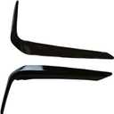 Front Bumper Cover Strip Eyelid Eyebrow Cover Trim, 2018-2020 Compatible with BMW 5 Series G30 G38 M Sport, OE: (Left and Right) 51118070541 51118070542 Glossy Black