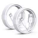 3 x USB to USB C Cable (3.3ft 2Pack), White Type C Charger Cord USB A to USB C Fast Charging Cable for Fire HD 10 8, Samsung Galaxy S25/S24/S23, iPad Pro/Air, iPhone 17 16 Pro