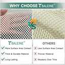 2 x BALEINE Non Slip Rug Pad Rug Gripper for Hardwood Floors, Extra Thick Non Slip Mat Under Carpet (2'x3')