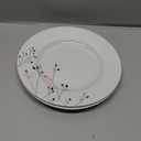 Amazon Basics Dinnerware Set, Microwave and Dishwasher Safe, Service for 6, 18-Piece Complete Kitchen, Plates, Dishes, Bowls, Branches