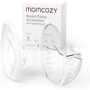 Momcozy Mobile Style | M6 Flange 24mm & Milk Collector, Original Mobile Style | M6 Breast Pump Replacement Accessories