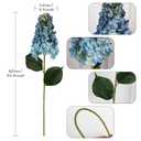 IPOPU Royal Blue Hydrangea Artificial Flowers 3Stems Real Touch Blue Flowers 31.5” Fake Hydrangeas Tall Fake Flowers for Baby Shower Centerpieces DIY Wedding Table Party Decoration (Royal Blue)