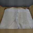 Amidoudou 1 Pair Double Layer Flower Curtains for Girls Room Living Room Pastoral Flowers and Leaf Embroidered Curtains for Bedroom (Beige, 54x96 Inch)