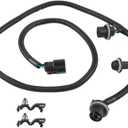 WMPHE Driver Side Tail Lamp Wiring Harness Compatible with Chevy Silverado GMC Sierra 1500 2500HD 3500HD 2016 2017 2018 2019, Replacement for 23295978, Tail Light Wire Socket Wiring Harness Kit