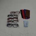 5 Pack Reading Glasses for Women and Men, Lightweight Eyeglasses with Spring Hinge, Blue Light Blocking Readers-2.00