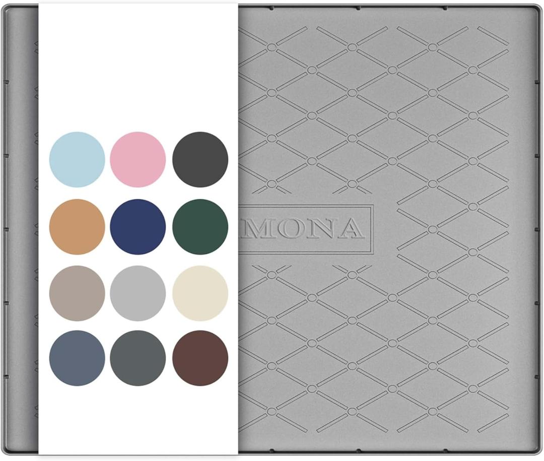 URMONA 25" x 19" Waterproof Silicone Mat in Multiple Sizes & Colors, Under Sink Mat for Kitchen & Bathroom, Pet Food Pad for Dogs & Cats, Kitchen Cabinet Liner, Multi-Purpose for Storage (Light Grey)