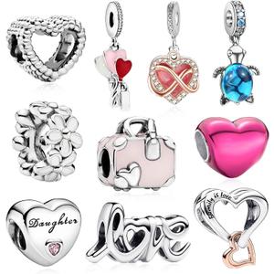 10 Pack Silver Charms for Bracelets and Necklaces Charms for Women Pendant Beads Set