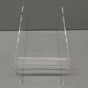 Manual Label Dispenser Acrylic Adjustable Clear Label Holder Sticker Dispenser for Office Home Business Tabletop(10 x 6 x 6 Inch)