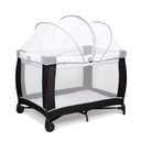 Beberoad Love Portable Playard Cover  Breathable Mosquito Net with 2-Way Zipper for Travel Cribs & Playpens (White)