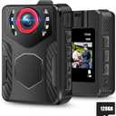 Body Camera with Audio and Video Recording: 1080P FHD Body Cam, 128GB Wearable Pocket Camera, Night Vision, 10HR Battery, 2.0" Screen Bodycam for Work, Travel, Fishing, Pet Walking, Outdoor (128GB)