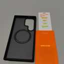 TORRAS Magnetic Shockproof for Samsung Galaxy S23 Ultra Case, Fit for MagSafe, 4X Military Grade Protection, Translucent Slim Case for Samsung S23 Ultra Case AntiFingerprint AntiScratch, Black