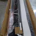 Sismplly  California King Bed Frame with Wooden Headboard, Heavy Duty Platform Bed with 12 inches Under Bed Storage, Black Metal Support System, No Box Spring Needed, Mahogany, 2.2L x 1.84W x 0.92H 