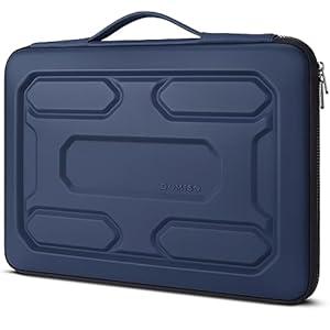 DOMISO 13.3 inch Laptop Sleeve with Handle Shockproof Computer Bag Waterproof EVA Protective Carrying Case for 13-13.3 inch Notebooks/ 13 MacBook Air/ MacBook Pro Retina/ Dell XPS 13/ HP, Dark Blue