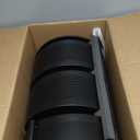 JAQ 3-Tier No Assembly Vegetable Storage Rack, Under Counter Rotating Fruit Basket with Wheels, Carbon Steel Kitchen Organizer for Potato Onion, Fruteros para Cocina, Black