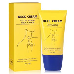 Neck Firming Cream with Massage Roller Hydrating & Tightening & Lifting Cream Silky Texture for Woman