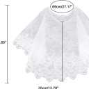 Ayliss Women Lace Wedding Shawls Wrap Bridal Embroidered Shrug Bolero Cape Shoulder Covers Up Evening Prom Party Dress