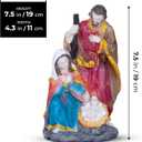 Catholic Holy Family Nativity Set, 8" Handcrafted Joseph, Mary & Jesus Statue, Religious Figurine Altar Decor, Christian Gifts