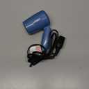 Conair Travel Hair Dryer with Dual Voltage, 1600W Compact Blow Dryer with Folding Handle, Blue