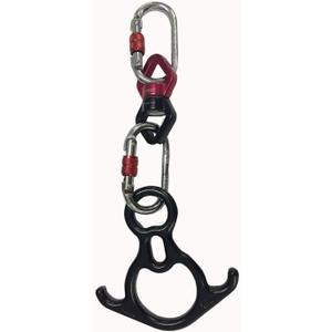 F.Life Aerial Silk Hardware Kit-Heavy Duty 30 kN Rescue Figure 8 & 30 KN Swivel & 25 KN Steel Carabiners Yoga Hammock Rigging 360 Spin Rotational Device