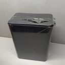 Cand 1 Pack 4 Gallon Garbage Can, Plastic Trash Can with Swing Lid, 16 L (Black)