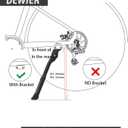 Bike Kickstand Aluminium Adjustable Center Bicycle Kickstand suitable Rear Side Bicycle Kickstand Fit for 26" 27.5" 29" 700C Bike Kick Stand for Bicycles Kickstand