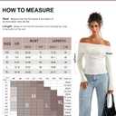 SUUKSESS Women Off Shoulder Sweaters Long Sleeve Ribbed Knit Going Out Fall Tops Blouse (Small, Hemp Gray)