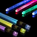 Light Up Drum Sticks Rechargeable 15 Color Changing Led Personalized Drumsticks for Kids Drummer Gifts Drum Accessories